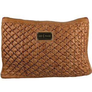 Anthropologie Day & Mood Ann Braided Oversized Clutch